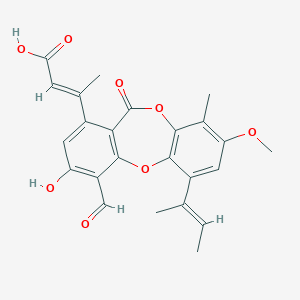 molecular formula C24H22O8 B166340 Auranticin B CAS No. 133943-51-8