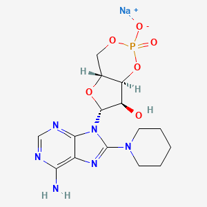 molecular formula C15H20N6NaO6P B1663400 8-PIP-cAMP CAS No. 31357-06-9