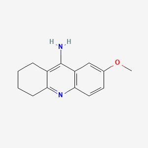 molecular formula C14H16N2O B1663404 7-Methoxy-1,2,3,4-tetrahydroacridin-9-amine CAS No. 5778-80-3
