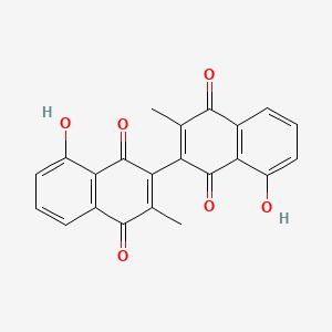 molecular formula C22H14O6 B1663407 3,3'-Biplumbagin CAS No. 34341-27-0