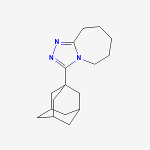 molecular formula C17H25N3 B1663410 3-(1-adamantyl)-6,7,8,9-tetrahydro-5H-[1,2,4]triazolo[4,3-a]azepine CAS No. 327093-42-5