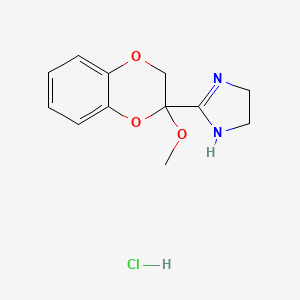 molecular formula C12H15ClN2O3 B1663413 2-Methoxyidazoxan monohydrochloride CAS No. 109544-45-8