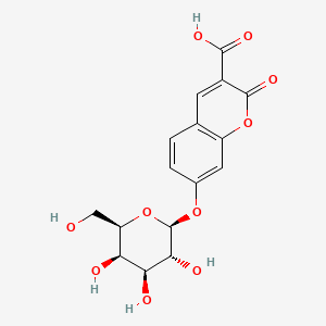 molecular formula C₁₆H₁₆O₁₀ B1663418 3-羧基荧光素基β-D-半乳呋喃糖苷 CAS No. 64664-99-9