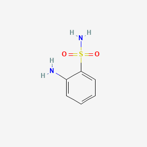 molecular formula C₆H₈N₂O₂S B1663422 2-Aminobenzenesulfonamide CAS No. 3306-62-5