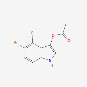 molecular formula C₁₀H₇BrClNO₂ B1663424 5-Bromo-4-chloro-3-indolyl acetate CAS No. 3252-36-6