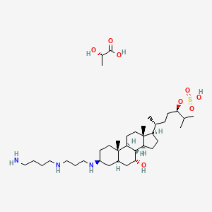 molecular formula C₃₇H₇₁N₃O₈S B1663428 Squalamine lactate CAS No. 320725-47-1