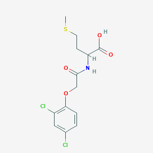 molecular formula C13H15Cl2NO4S B166343 Methionine, N-[2-(2,4-dichlorophenoxy)acetyl]- CAS No. 62625-13-2