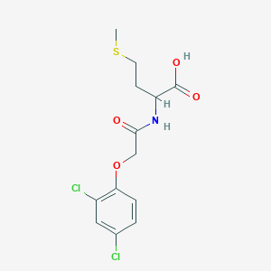 molecular formula C13H15Cl2NO4S B166343 Methionine, N-((2,4-dichlorophenoxy)acetyl)- CAS No. 62625-13-2