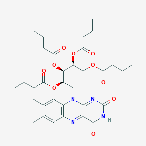 molecular formula C₃₃H₄₄N₄O₁₀ B1663432 Riboflavine tetrabutyrate CAS No. 752-56-7