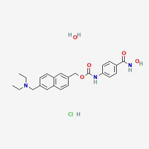 molecular formula C24H30ClN3O5 B1663438 Givinostat hydrochloride hydrate CAS No. 732302-99-7