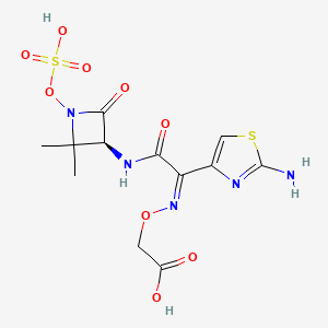 molecular formula C12H15N5O9S2 B1663452 Tigemonam CAS No. 102507-71-1