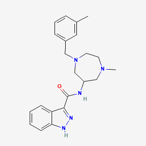 molecular formula C₂₂H₂₇N₅O B1663454 5-HT3 antagonist 1 CAS No. 129294-09-3