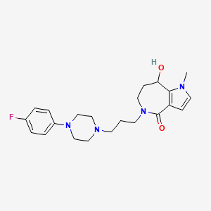 molecular formula C₂₂H₂₉FN₄O₂ B1663456 5-HT2 antagonist 1 CAS No. 191592-09-3