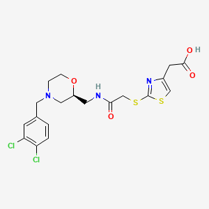 molecular formula C19H21Cl2N3O4S2 B1663466 CCR3 antagonist 1 