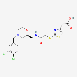 molecular formula C₁₉H₂₁Cl₂N₃O₄S₂ B1663466 CCR3 antagonist 1 CAS No. 879399-82-3