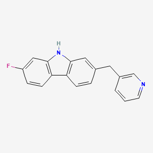 molecular formula C18H13FN2 B1663468 Carbazole derivative 1 