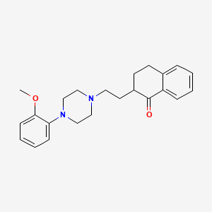 2-[2-[4-(2-methoxyphenyl)piperazin-1-yl]ethyl]-3,4-dihydro-2H-naphthalen-1-one