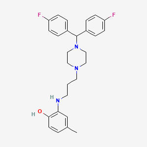 molecular formula C27H31F2N3O B1663492 AD 0261 