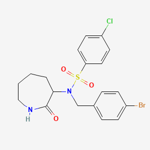 molecular formula C₁₉H₂₀BrClN₂O₃S B1663497 ELN 318463 racemate CAS No. 851599-82-1