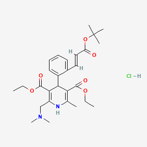 molecular formula C₂₈H₃₉ClN₂O₆ B1663504 Teludipine Hydrochloride CAS No. 108700-03-4