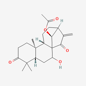 molecular formula C₂₂H₃₀O₅ B1663507 Glaucocalyxin B CAS No. 80508-81-2