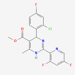 molecular formula C₁₈H₁₃ClF₃N₃O₂ B1663510 Bay 41-4109 racemate CAS No. 298708-79-9