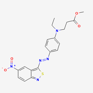 molecular formula C₁₉H₁₉N₅O₄S B1663511 Disperse Blue 148 CAS No. 52239-04-0