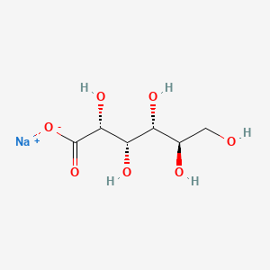 molecular formula C6H11NaO7(anhydrous)<br>C6H11NaO7 B1663515 Sodium gluconate CAS No. 527-07-1