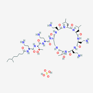 molecular formula C105H206N32O32S2 B1663517 Colistin Sulfate CAS No. 1264-72-8