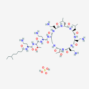 molecular formula C₅₂H₁₀₀N₁₆O₁₇S B1663517 Coly-Mycin S CAS No. 1264-72-8