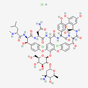molecular formula C66H76Cl3N9O24 B1663526 Vancomycin Hydrochloride CAS No. 1404-93-9