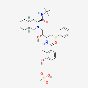 molecular formula C33H49N3O7S2 B1663527 Nelfinavir mesylate CAS No. 159989-65-8