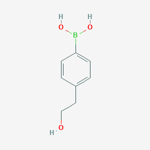 molecular formula C8H11BO3 B166353 4-(2-羟乙基)苯硼酸 CAS No. 137756-89-9
