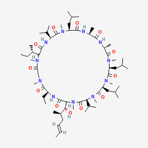 molecular formula C62H111N11O12 B1663531 NIM811 CAS No. 143205-42-9