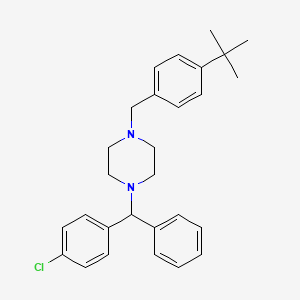 molecular formula C28H33ClN2 B1663535 Buclizine CAS No. 82-95-1