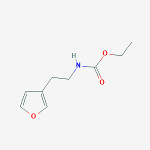 molecular formula C9H13NO3 B166355 Ethyl (2-(furan-3-yl)ethyl)carbamate CAS No. 131169-29-4