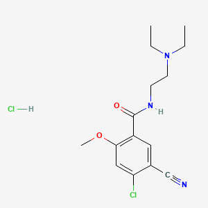 4-chloro-5-cyano-N-[2-(diethylamino)ethyl]-2-methoxybenzamide;hydrochloride