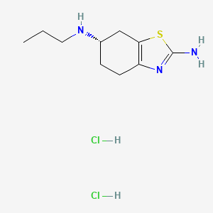 molecular formula C10H19Cl2N3S B1663562 Pramipexole dihydrochloride CAS No. 104632-25-9