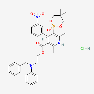 molecular formula C34H39ClN3O7P B1663574 Efonidipine Hydrochloride CAS No. 111011-53-1
