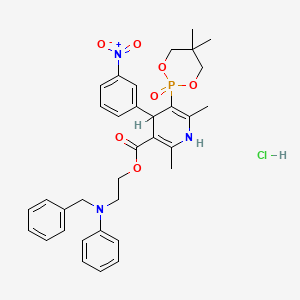 molecular formula C34H39ClN3O7P B1663574 Efonidipine hydrochloride CAS No. 111011-53-1