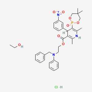 molecular formula C34H39ClN3O7P B1663575 Efonidipine Hydrochloride CAS No. 111011-76-8