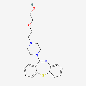 molecular formula C21H25N3O2S B1663577 Quetiapine CAS No. 111974-69-7