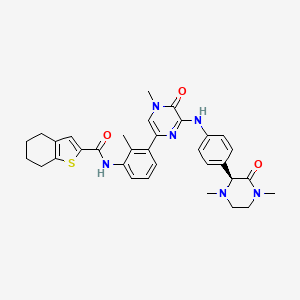 molecular formula C33H36N6O3S B1663581 GDC-0834 (S-enantiomer) CAS No. 1133432-50-4