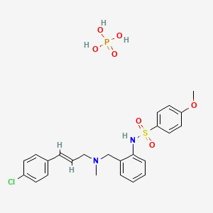 molecular formula C24H28ClN2O7PS B1663584 KN-92 磷酸盐 CAS No. 1135280-28-2