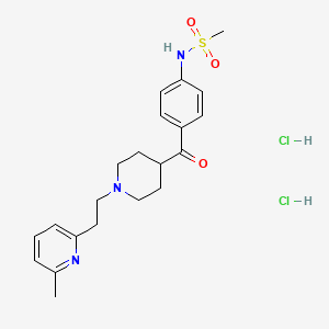1-(2-(6-Methyl-2-pyridyl)ethyl)-4-(4-methylsulfonylaminobenzoyl)piperidine dihydrochloride