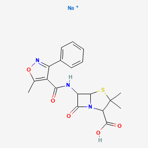 molecular formula C19H19N3NaO5S+ B1663590 氧西林钠 CAS No. 1173-88-2