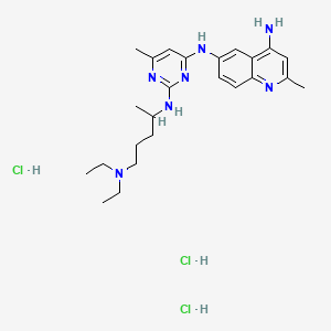 molecular formula C24H38Cl3N7 B1663591 NSC 23766 三盐酸盐 CAS No. 1177865-17-6