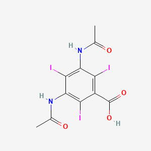 molecular formula C11H9I3N2O4 B1663593 Diatrizoic acid CAS No. 117-96-4