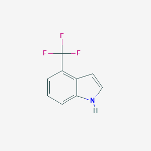 molecular formula C9H6F3N B166360 4-(Trifluoromethyl)-1H-indole CAS No. 128562-95-8