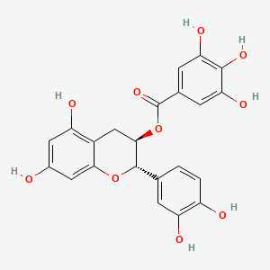 molecular formula C22H18O10 B1663601 (-)-Catechin gallate CAS No. 130405-40-2